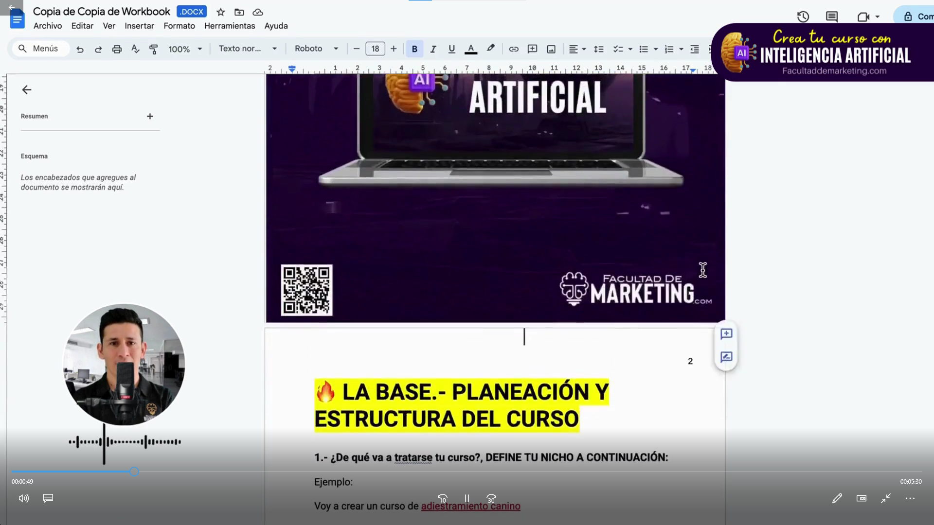 Crea tu curso con inteligencia artificial - Incubadora de Negocios