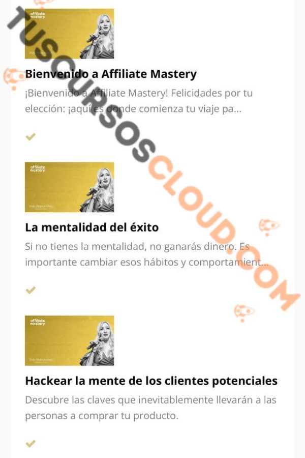 Curso Affiliate Mastery – Ines Fernandez Curso Affiliate Mastery - Ines Fernandez